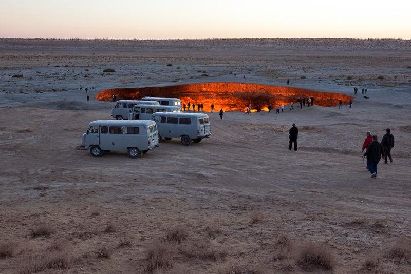 Где находятся врата ада? Дарваза — газовый кратер в Туркменистане