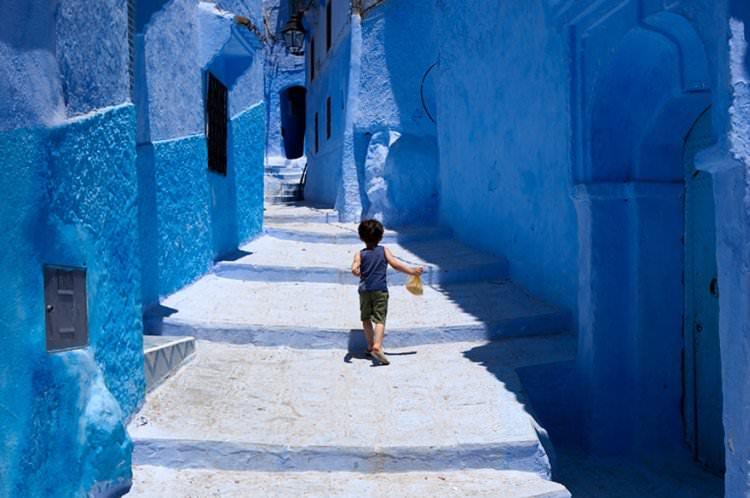 Шефшауэн синий город в Марокко