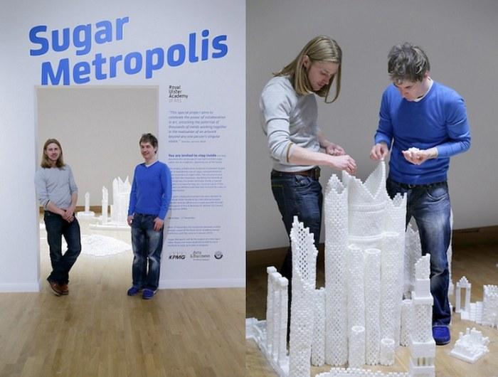 «Сахарный метрополис» - город из 500 000 сахарных кубиков