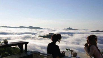 Терраса Ункай в Японии или ужин в облаках