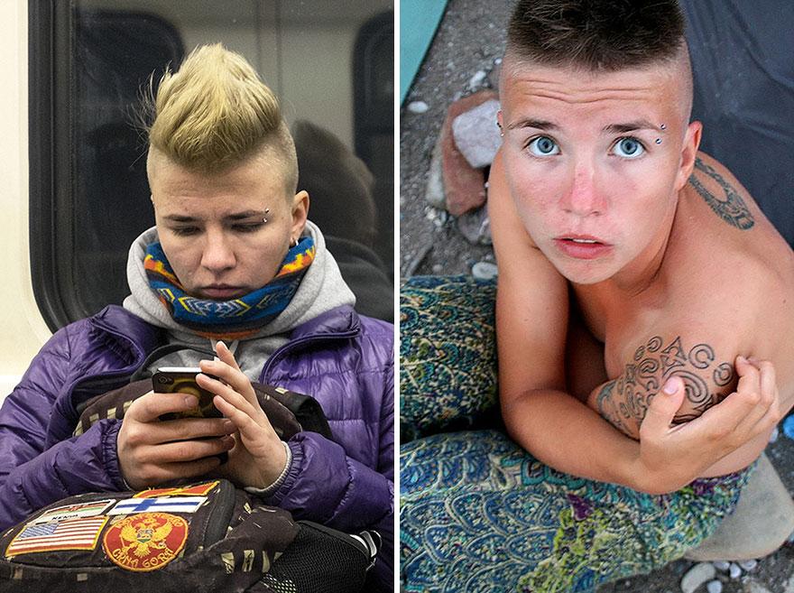 Российский фотограф использует программу распознавания лиц, чтобы найти информацию о людях, которых он встречает в метро
