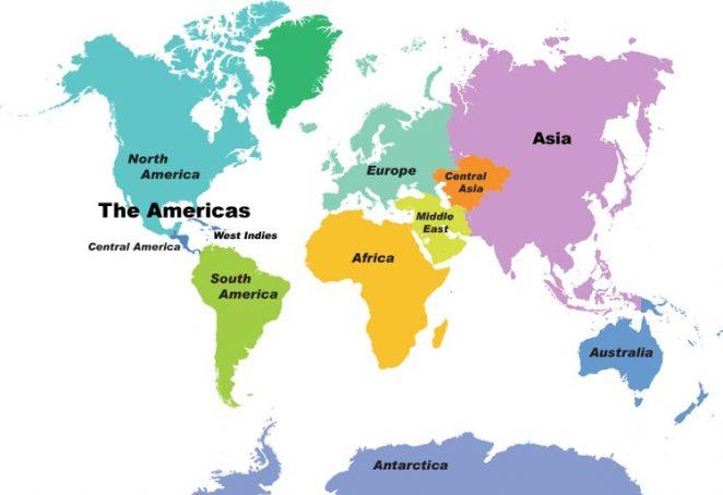 Сколько континентов в мире? Их реальные размеры