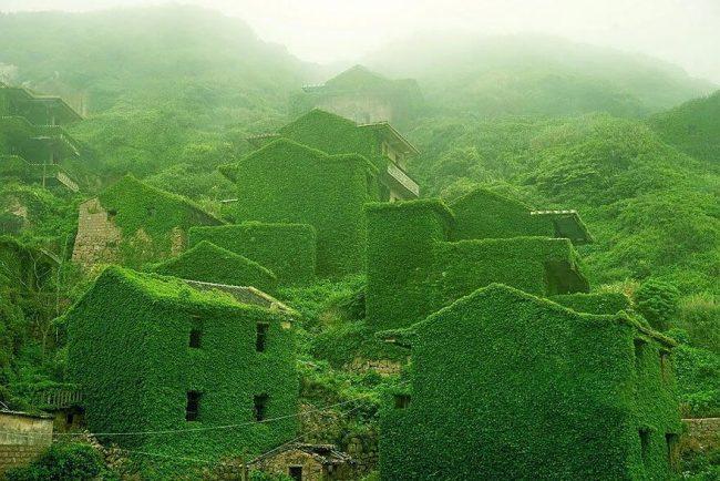Китайская деревня Хутоу Ван восстановлена природой