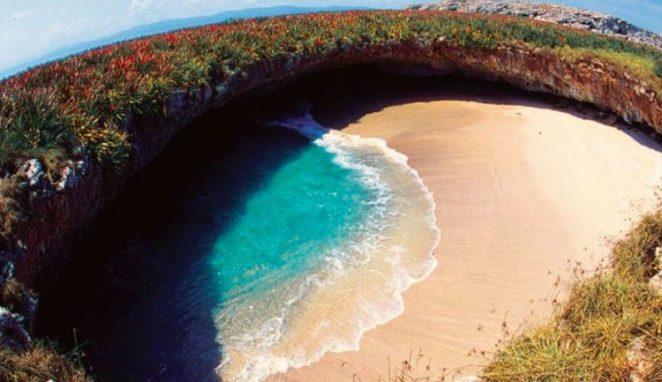 Плайя-дель-Амор - Cкрытый пляж на островах Мариета в Мексике