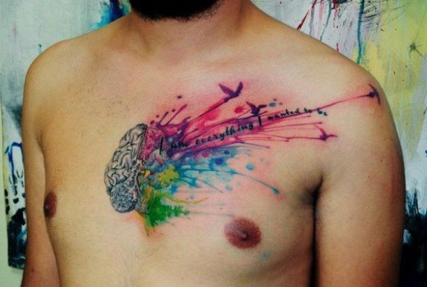 28 невероятных акварельных татуировок из этого мира