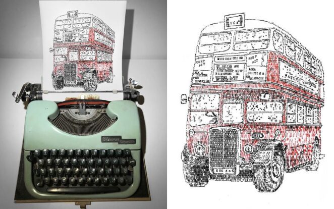 20 впечатляющих картин "нарисованных" на печатной машинке