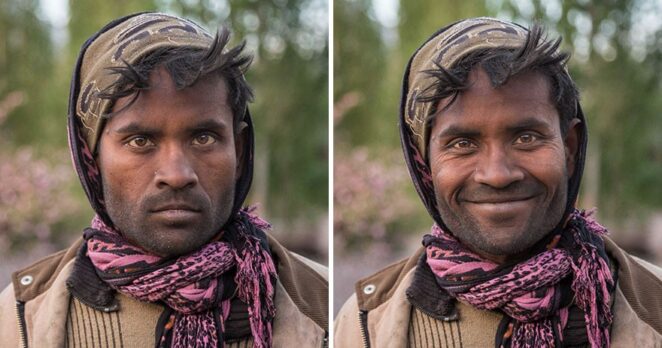 10 фото людей до и после того, как попросили их улыбнуться!